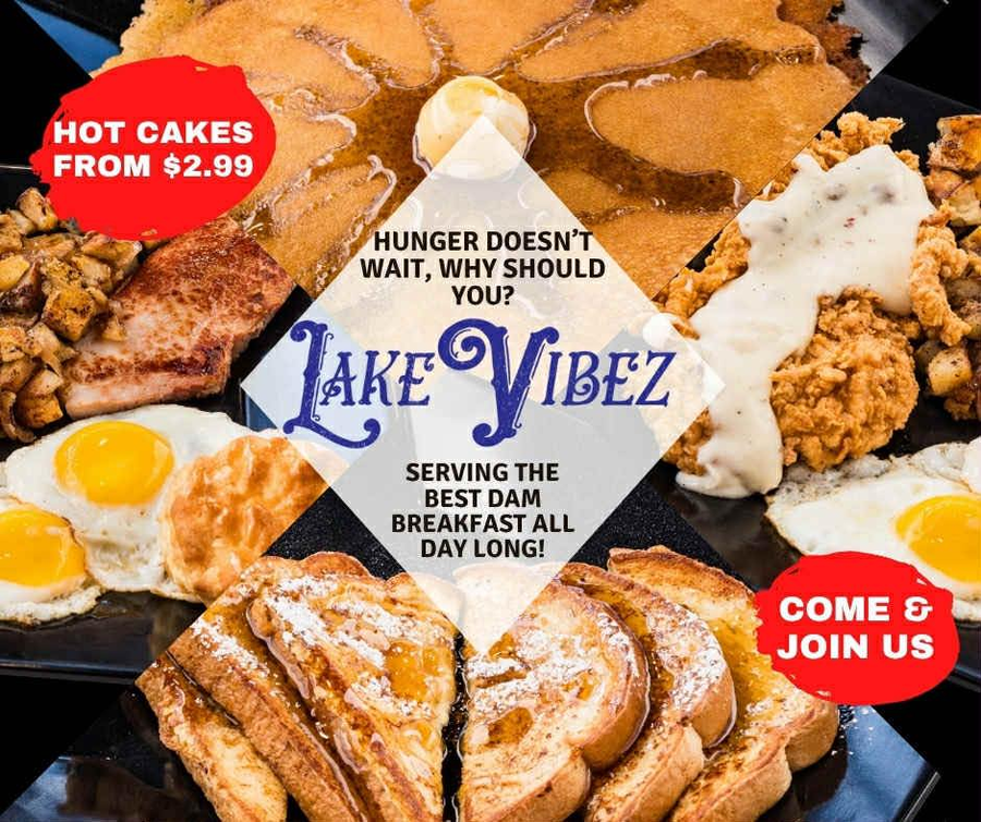 Lake Vibez Cafe breakfast